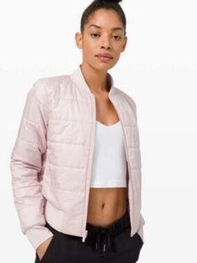 LULULEMON Non-Stop Bomber Jacket *Reversible - Pink - Size 6